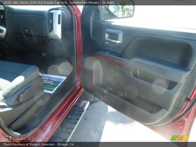 Sonoma Red Metallic / Jet Black 2015 GMC Sierra 1500 SLE Double Cab 4x4