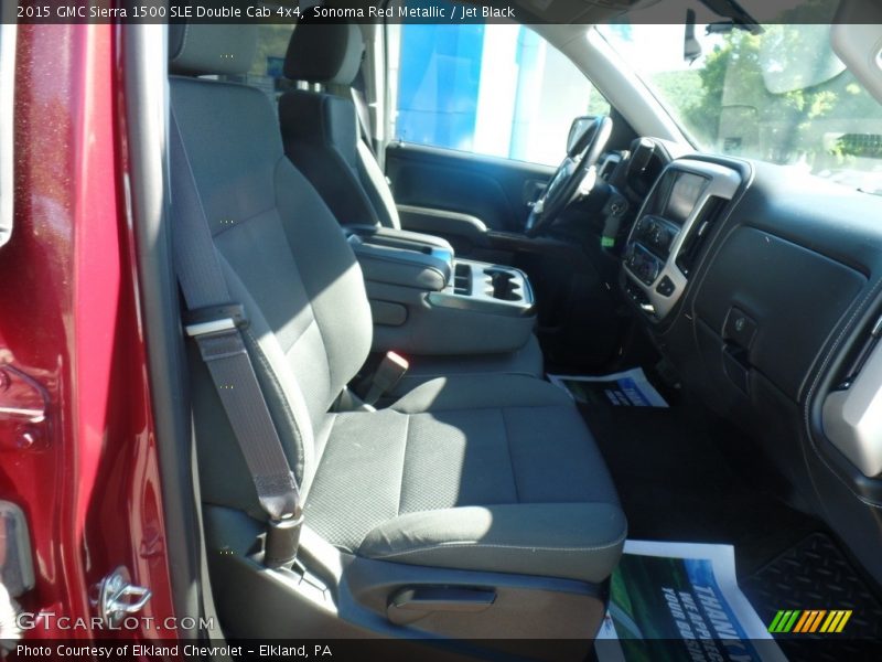 Sonoma Red Metallic / Jet Black 2015 GMC Sierra 1500 SLE Double Cab 4x4