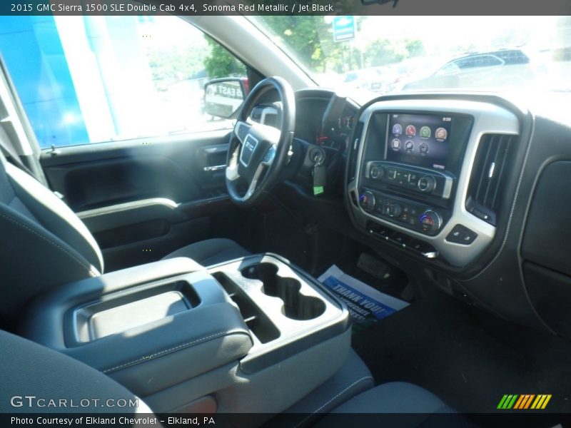 Sonoma Red Metallic / Jet Black 2015 GMC Sierra 1500 SLE Double Cab 4x4
