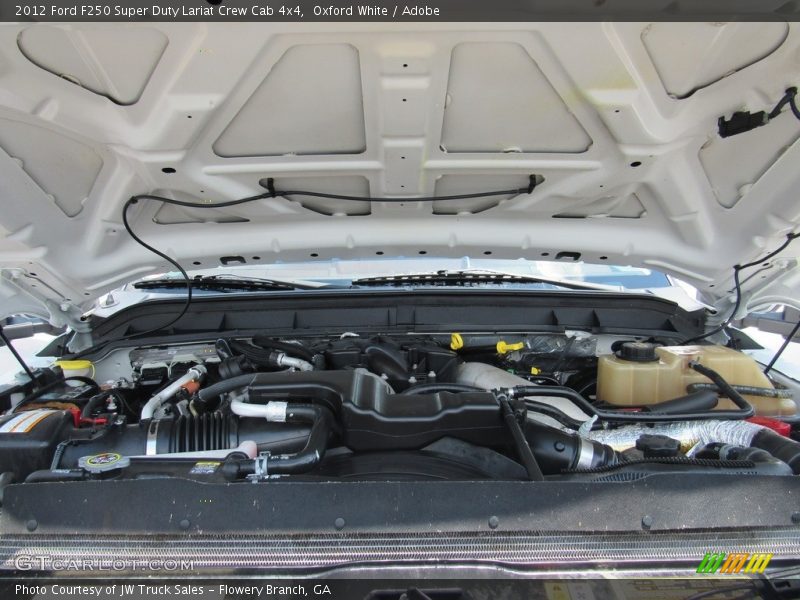 Oxford White / Adobe 2012 Ford F250 Super Duty Lariat Crew Cab 4x4