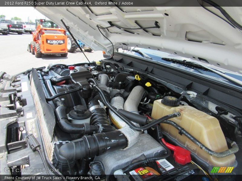 Oxford White / Adobe 2012 Ford F250 Super Duty Lariat Crew Cab 4x4