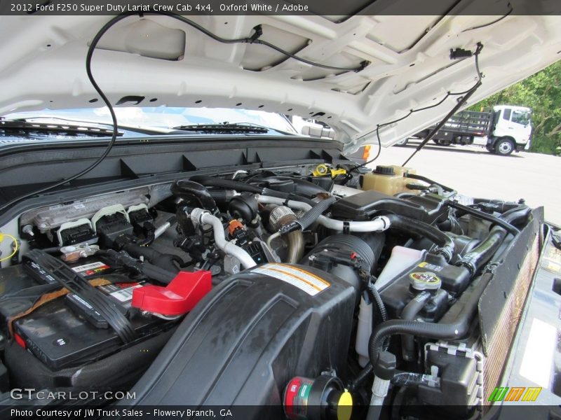 Oxford White / Adobe 2012 Ford F250 Super Duty Lariat Crew Cab 4x4