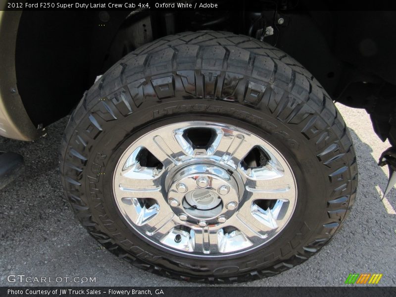 Oxford White / Adobe 2012 Ford F250 Super Duty Lariat Crew Cab 4x4