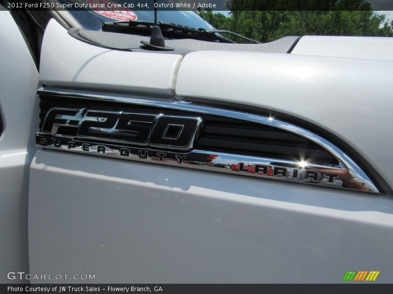 Oxford White / Adobe 2012 Ford F250 Super Duty Lariat Crew Cab 4x4