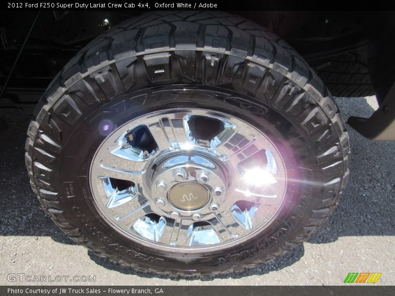 Oxford White / Adobe 2012 Ford F250 Super Duty Lariat Crew Cab 4x4