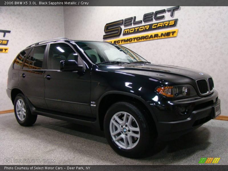 Black Sapphire Metallic / Grey 2006 BMW X5 3.0i