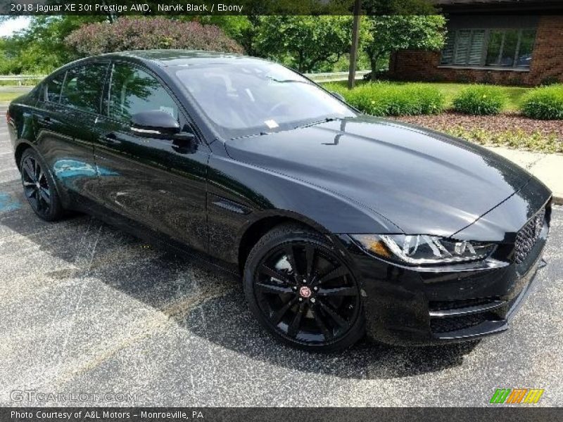 Narvik Black / Ebony 2018 Jaguar XE 30t Prestige AWD