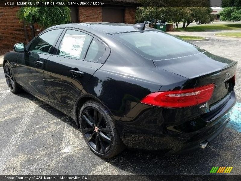 Narvik Black / Ebony 2018 Jaguar XE 30t Prestige AWD