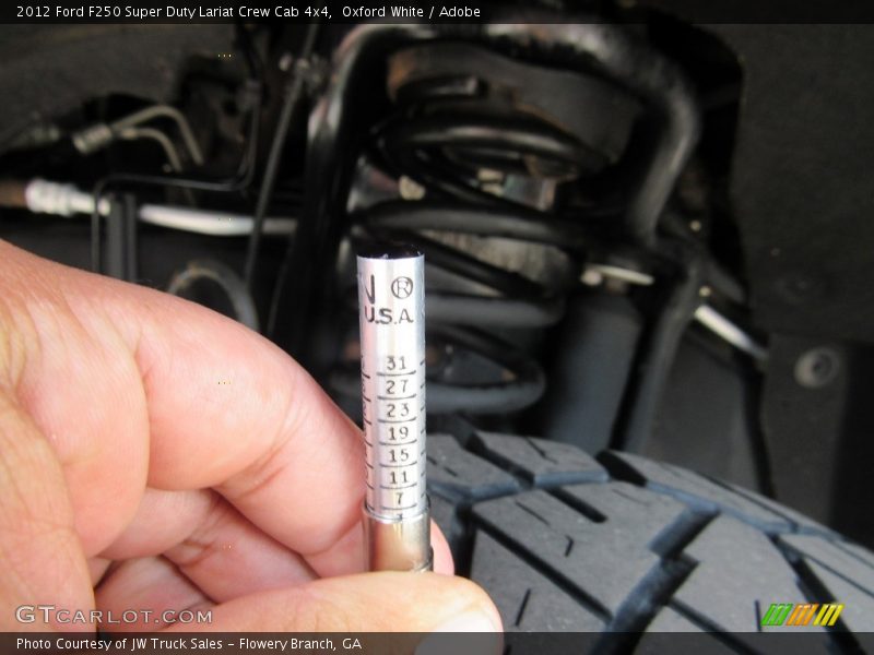 Oxford White / Adobe 2012 Ford F250 Super Duty Lariat Crew Cab 4x4