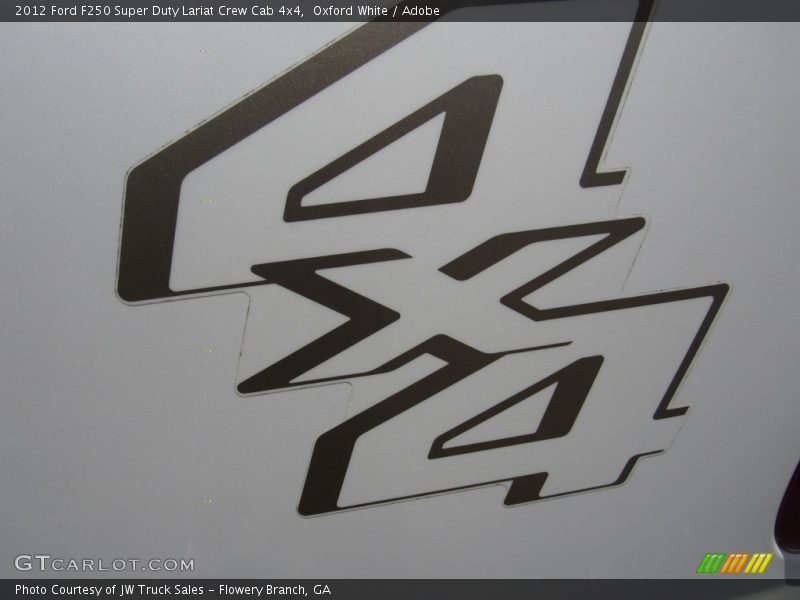 Oxford White / Adobe 2012 Ford F250 Super Duty Lariat Crew Cab 4x4