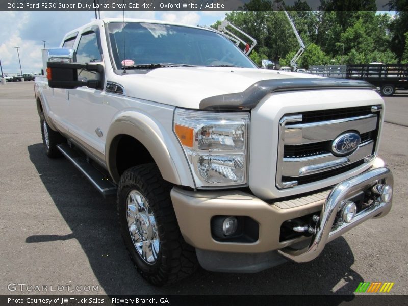Oxford White / Adobe 2012 Ford F250 Super Duty Lariat Crew Cab 4x4