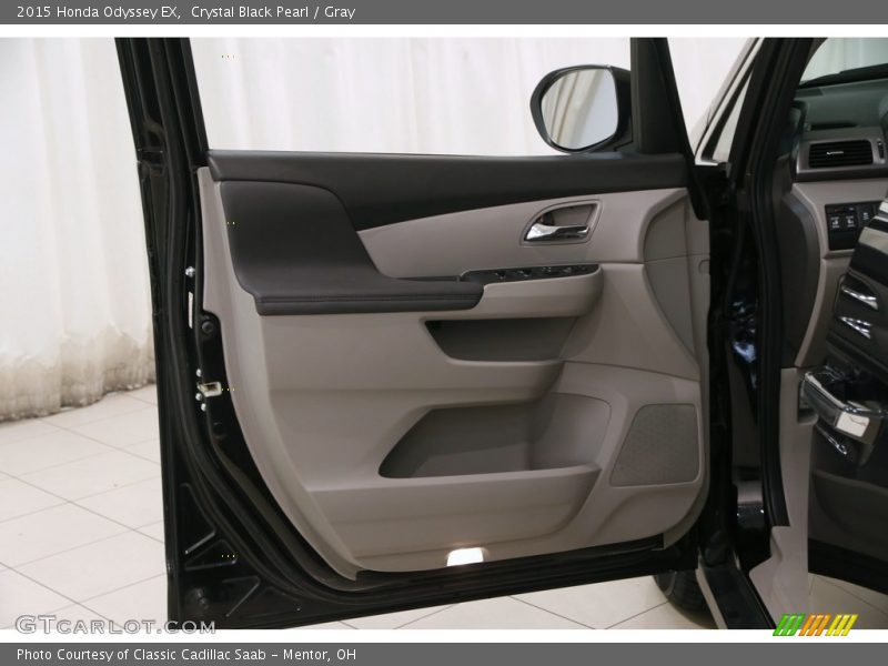 Crystal Black Pearl / Gray 2015 Honda Odyssey EX