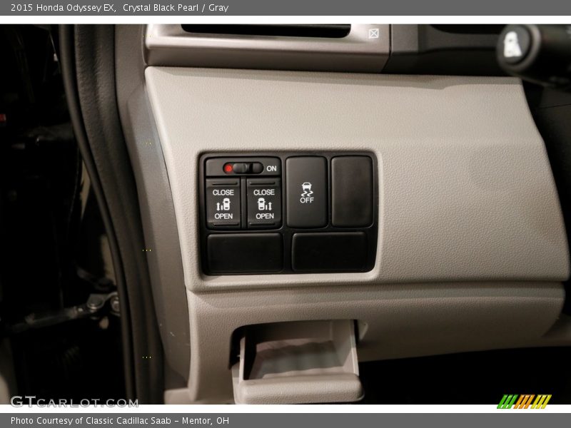 Crystal Black Pearl / Gray 2015 Honda Odyssey EX