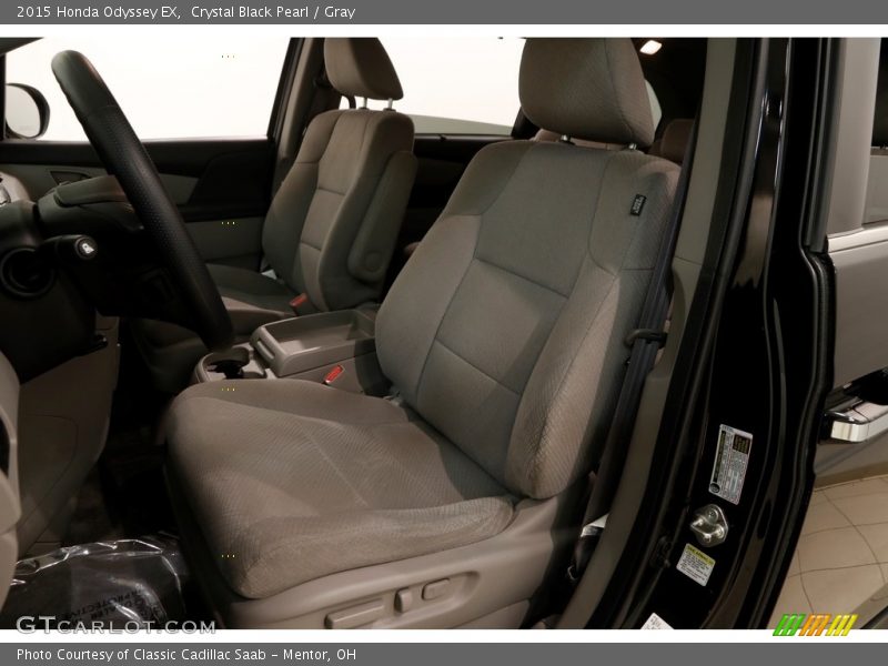 Crystal Black Pearl / Gray 2015 Honda Odyssey EX