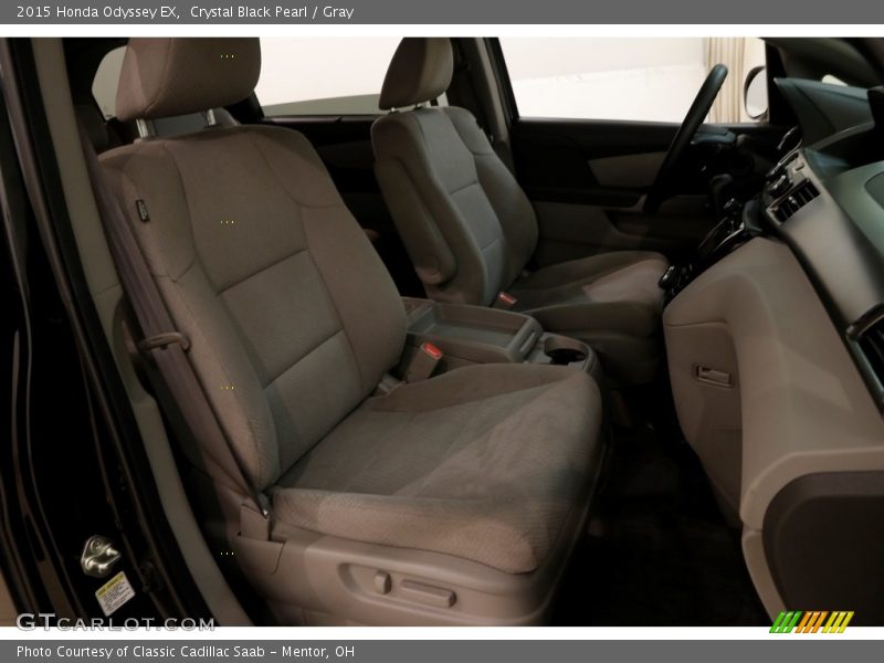 Crystal Black Pearl / Gray 2015 Honda Odyssey EX
