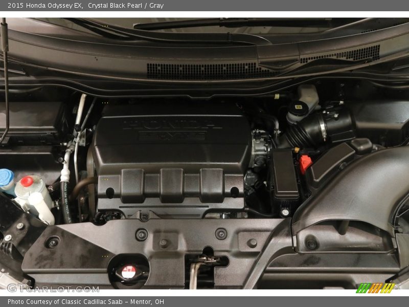 Crystal Black Pearl / Gray 2015 Honda Odyssey EX