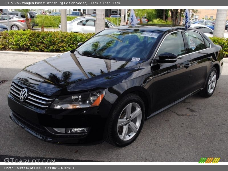 Black / Titan Black 2015 Volkswagen Passat Wolfsburg Edition Sedan