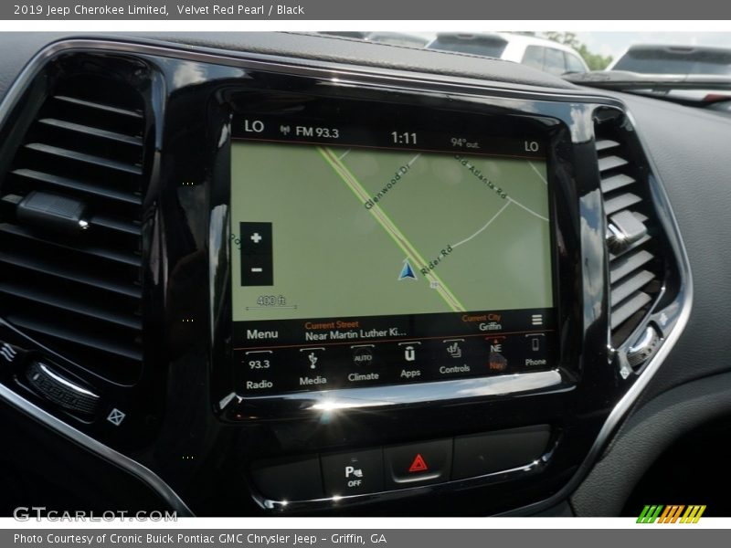 Velvet Red Pearl / Black 2019 Jeep Cherokee Limited