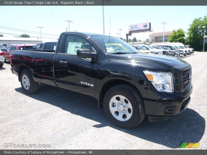 Magnetic Black / Black 2018 Nissan Titan S Single Cab 4x4