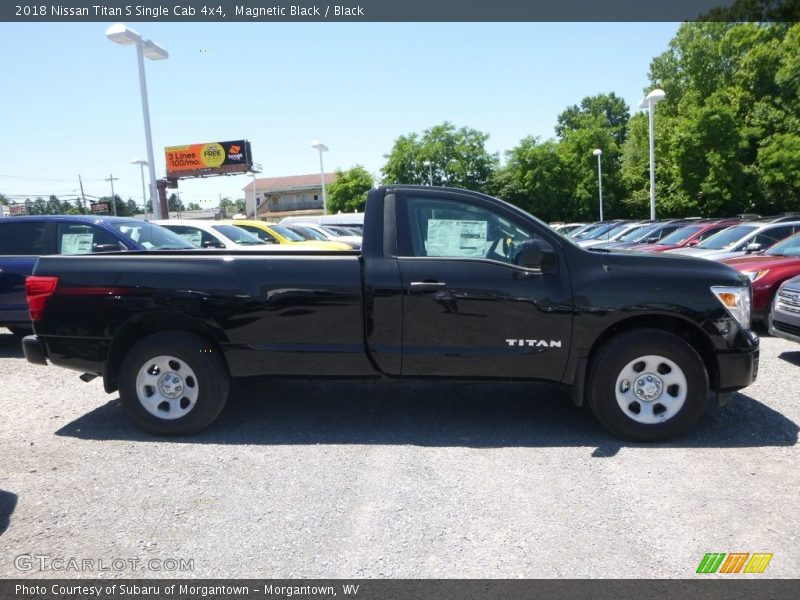 Magnetic Black / Black 2018 Nissan Titan S Single Cab 4x4