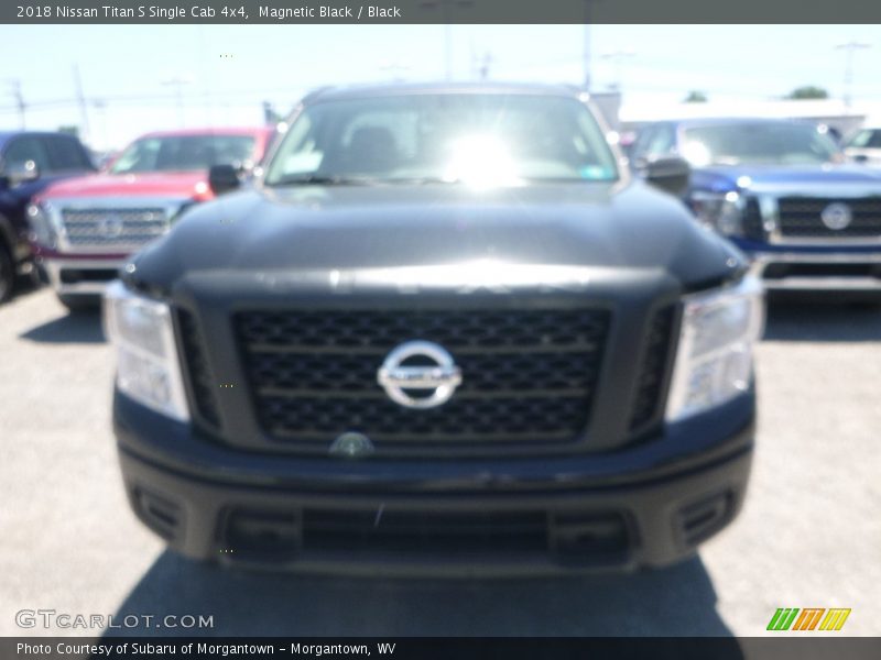 Magnetic Black / Black 2018 Nissan Titan S Single Cab 4x4