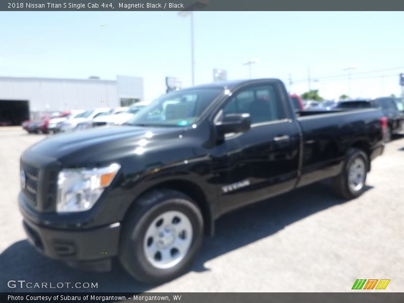 Magnetic Black / Black 2018 Nissan Titan S Single Cab 4x4