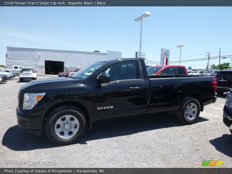 Magnetic Black / Black 2018 Nissan Titan S Single Cab 4x4