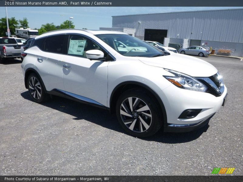 Pearl White / Cashmere 2018 Nissan Murano Platinum AWD
