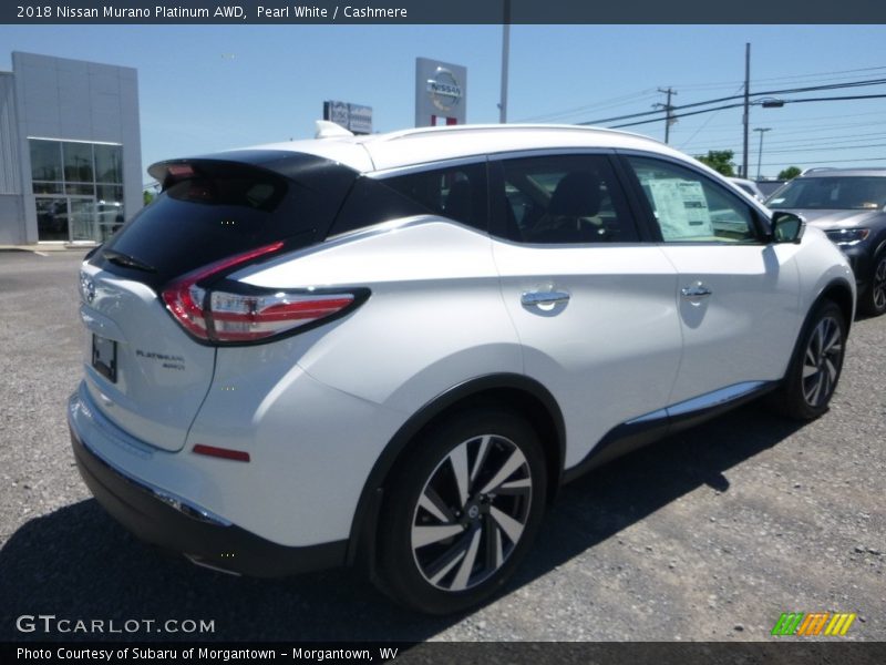 Pearl White / Cashmere 2018 Nissan Murano Platinum AWD