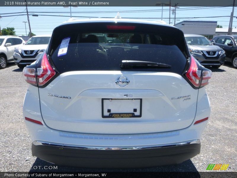 Pearl White / Cashmere 2018 Nissan Murano Platinum AWD