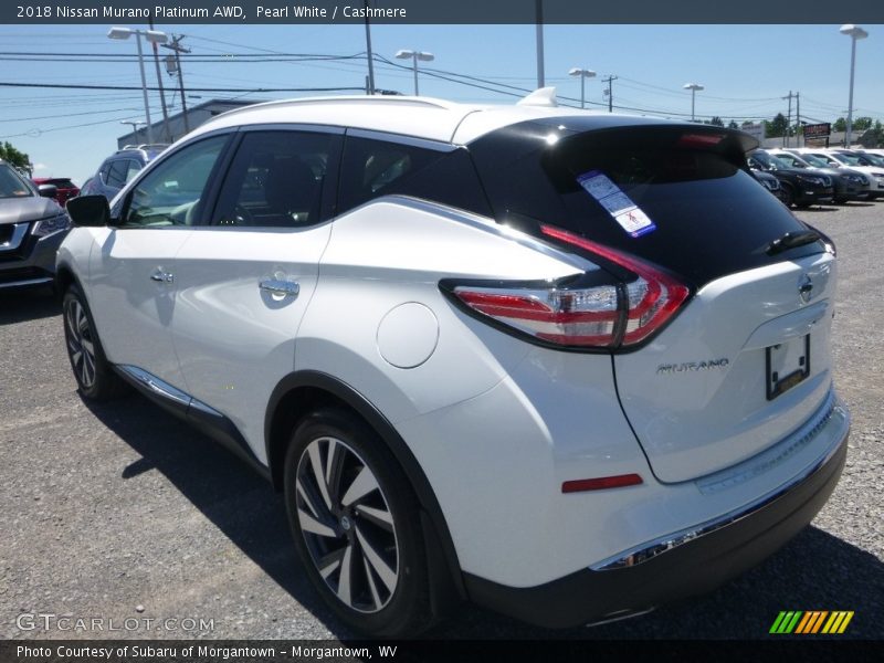 Pearl White / Cashmere 2018 Nissan Murano Platinum AWD