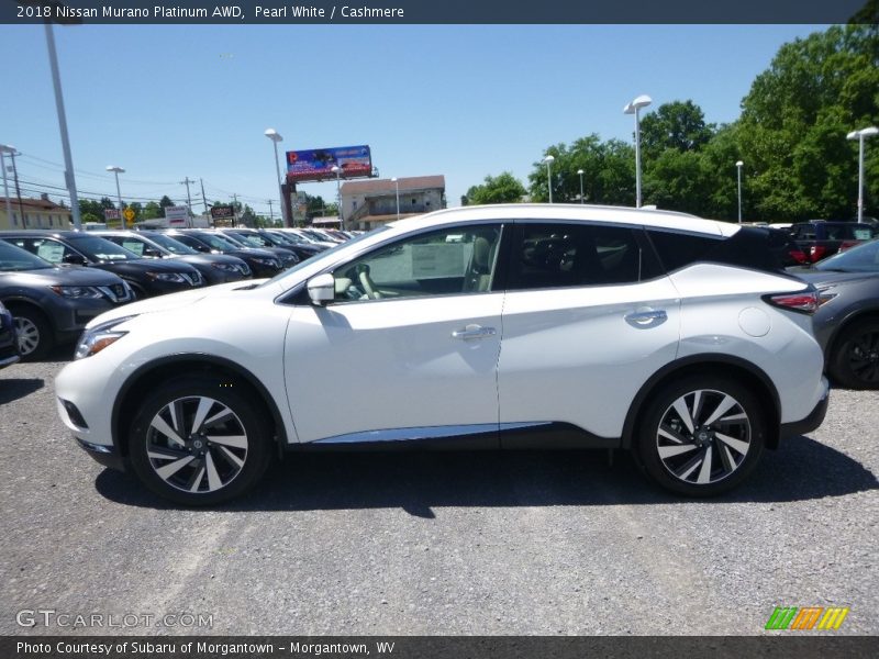 Pearl White / Cashmere 2018 Nissan Murano Platinum AWD