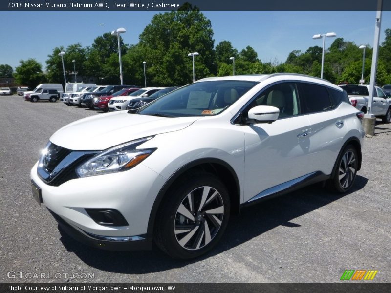 Pearl White / Cashmere 2018 Nissan Murano Platinum AWD