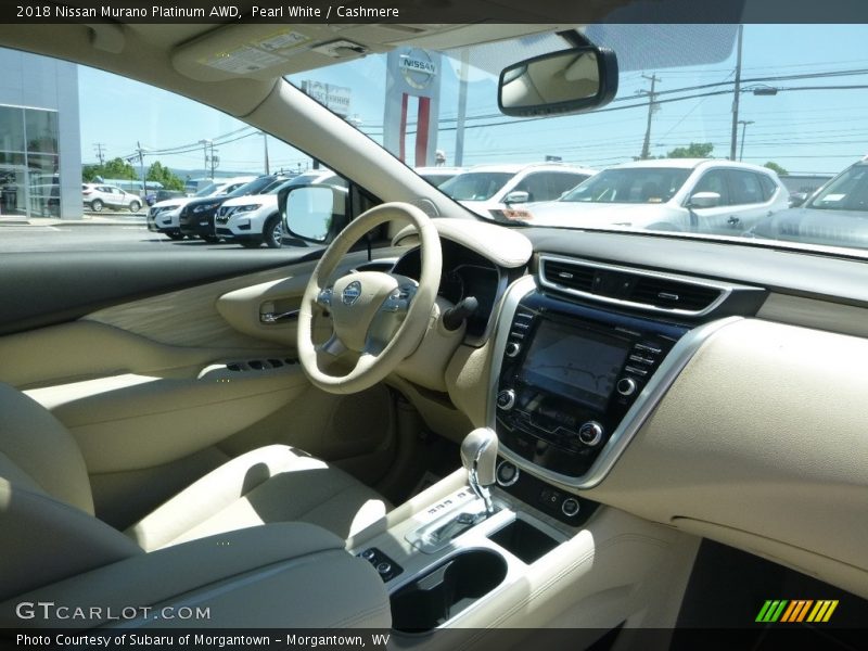 Pearl White / Cashmere 2018 Nissan Murano Platinum AWD
