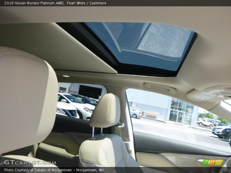 Pearl White / Cashmere 2018 Nissan Murano Platinum AWD