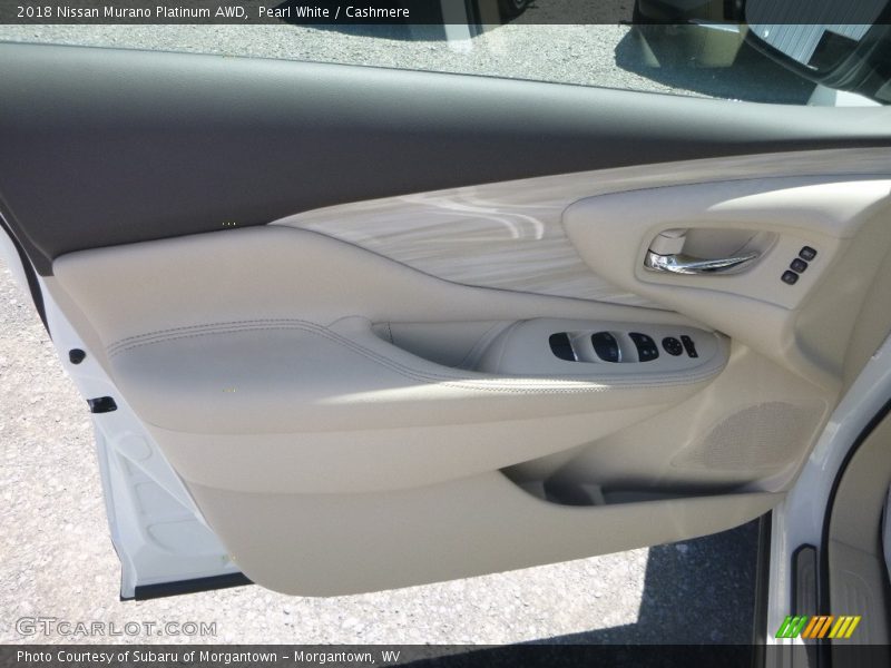 Pearl White / Cashmere 2018 Nissan Murano Platinum AWD