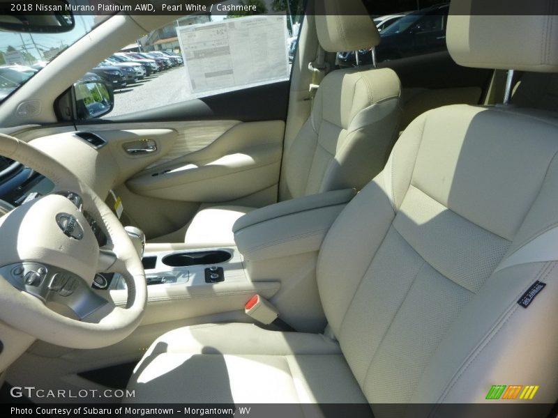 Pearl White / Cashmere 2018 Nissan Murano Platinum AWD
