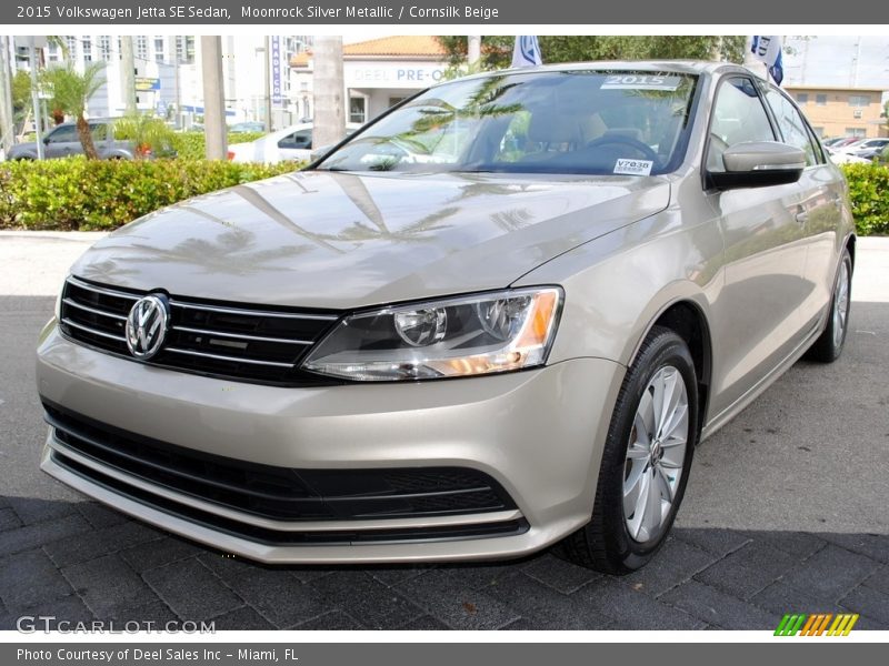 Moonrock Silver Metallic / Cornsilk Beige 2015 Volkswagen Jetta SE Sedan