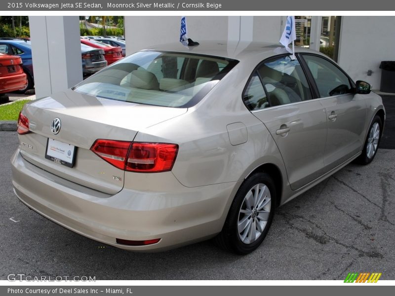 Moonrock Silver Metallic / Cornsilk Beige 2015 Volkswagen Jetta SE Sedan