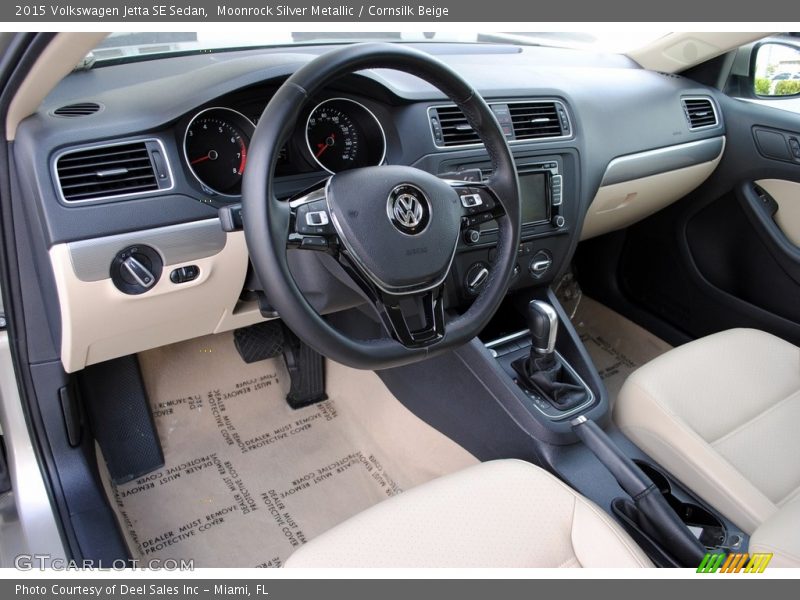 Moonrock Silver Metallic / Cornsilk Beige 2015 Volkswagen Jetta SE Sedan