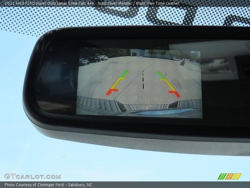 Ingot Silver Metallic / Black Two Tone Leather 2011 Ford F250 Super Duty Lariat Crew Cab 4x4