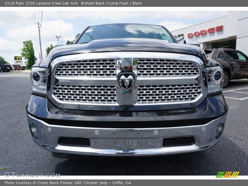 Brilliant Black Crystal Pearl / Black 2018 Ram 1500 Laramie Crew Cab 4x4