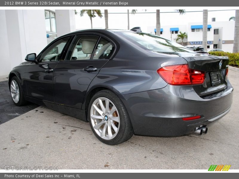 Mineral Grey Metallic / Venetian Beige 2012 BMW 3 Series 328i Sedan