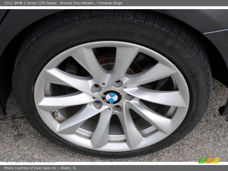 Mineral Grey Metallic / Venetian Beige 2012 BMW 3 Series 328i Sedan