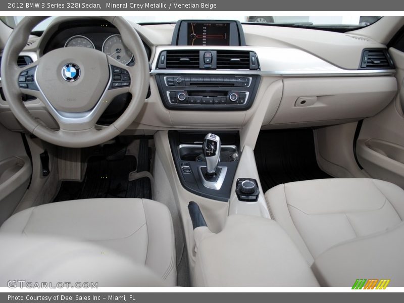 Mineral Grey Metallic / Venetian Beige 2012 BMW 3 Series 328i Sedan