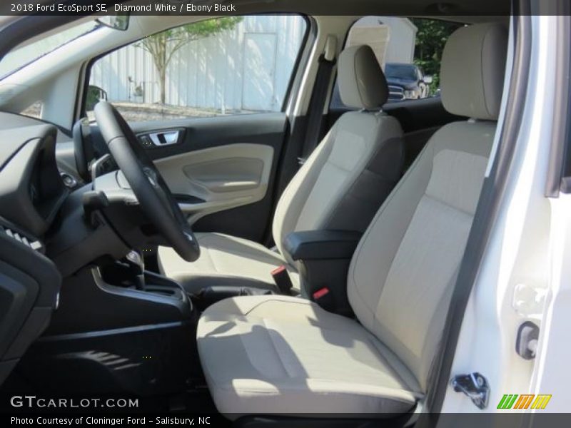 Diamond White / Ebony Black 2018 Ford EcoSport SE