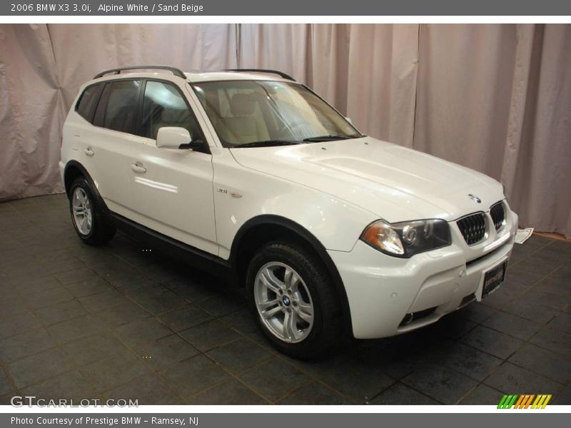 Alpine White / Sand Beige 2006 BMW X3 3.0i