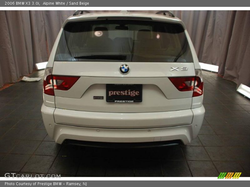 Alpine White / Sand Beige 2006 BMW X3 3.0i