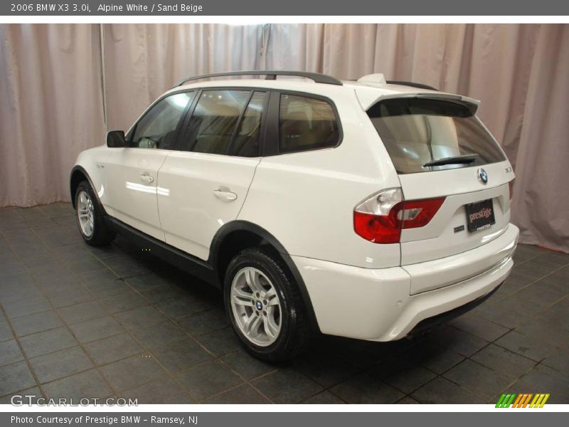 Alpine White / Sand Beige 2006 BMW X3 3.0i