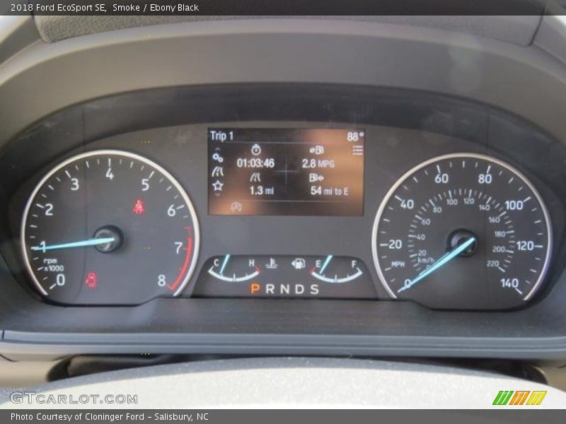 Smoke / Ebony Black 2018 Ford EcoSport SE